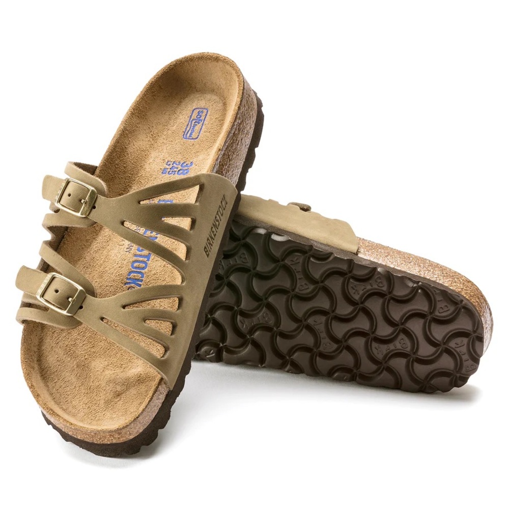 Birkenstock Tan Granada Nubuck Leather Sandals 39